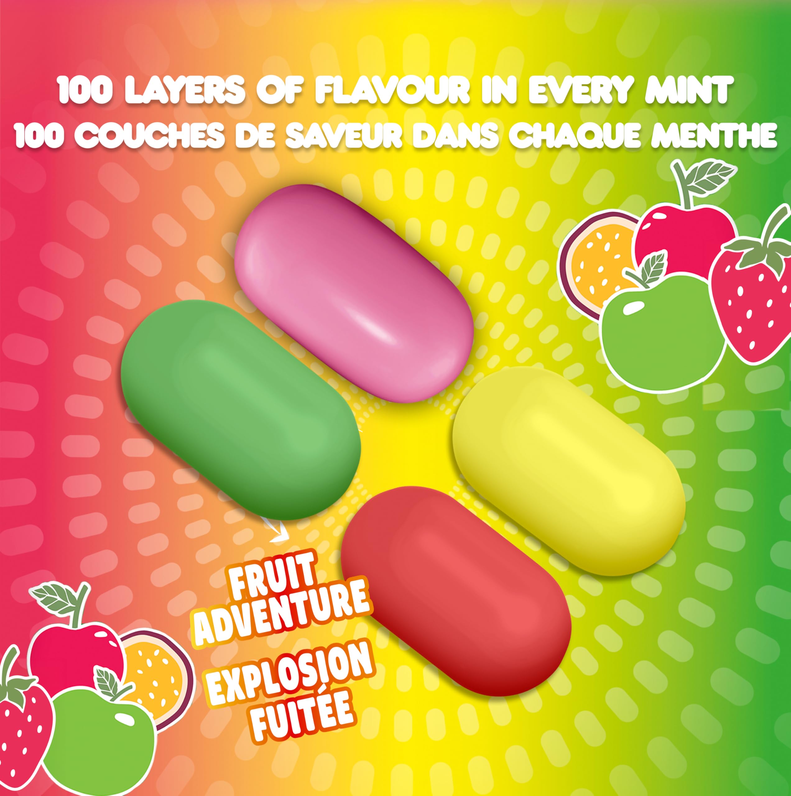 Tic Tac Fruit Adventure Mints 4-Pack Portable Refreshment
